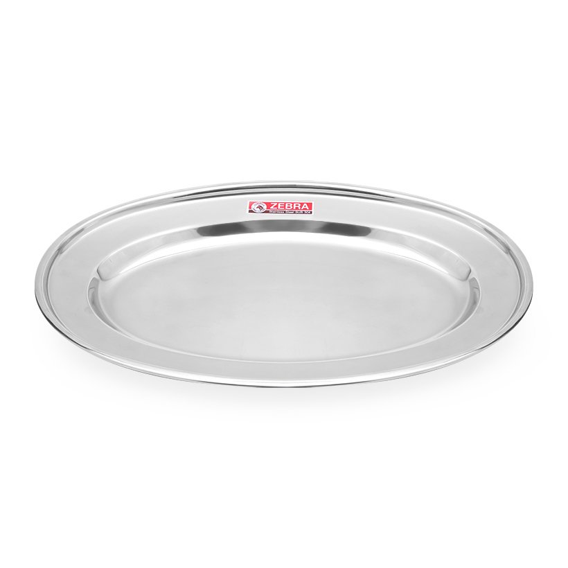 Dĩa inox oval Zebra 121036 35,5 cm (Bạc)