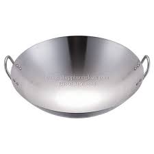chảo inox 2 quai 45cm