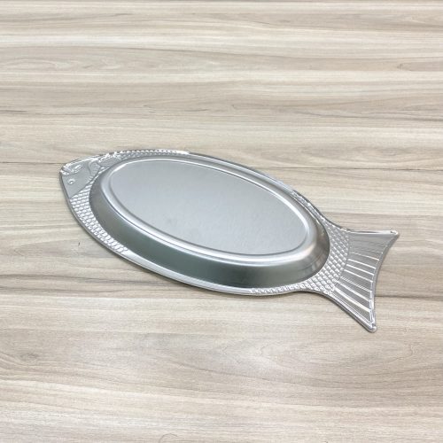 Dĩa cá inox trắng 45cm