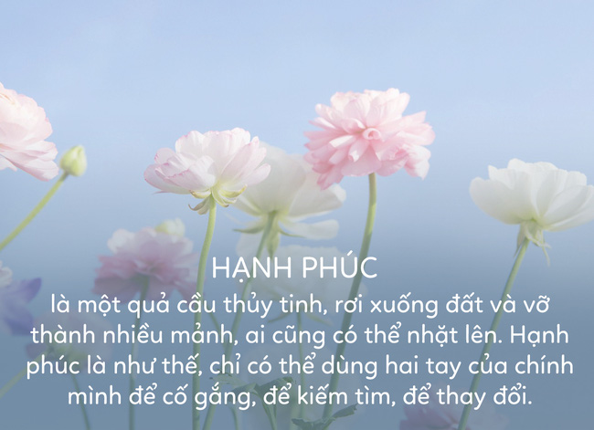 Hạnh phúc là cảm giác đến từ trái tim, chứ không phải nhận định của người khác