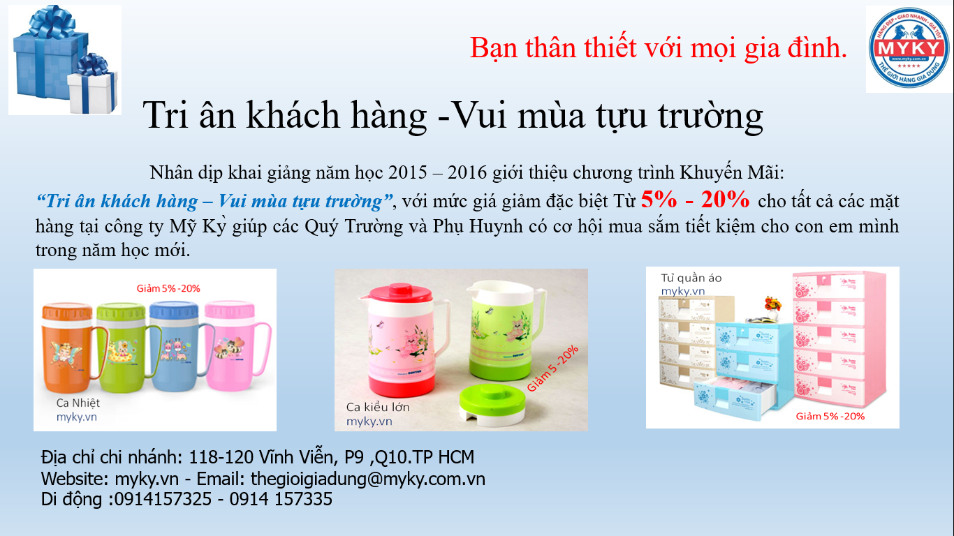 Tri ân Khách hàng - Vui mùa Tựu trường