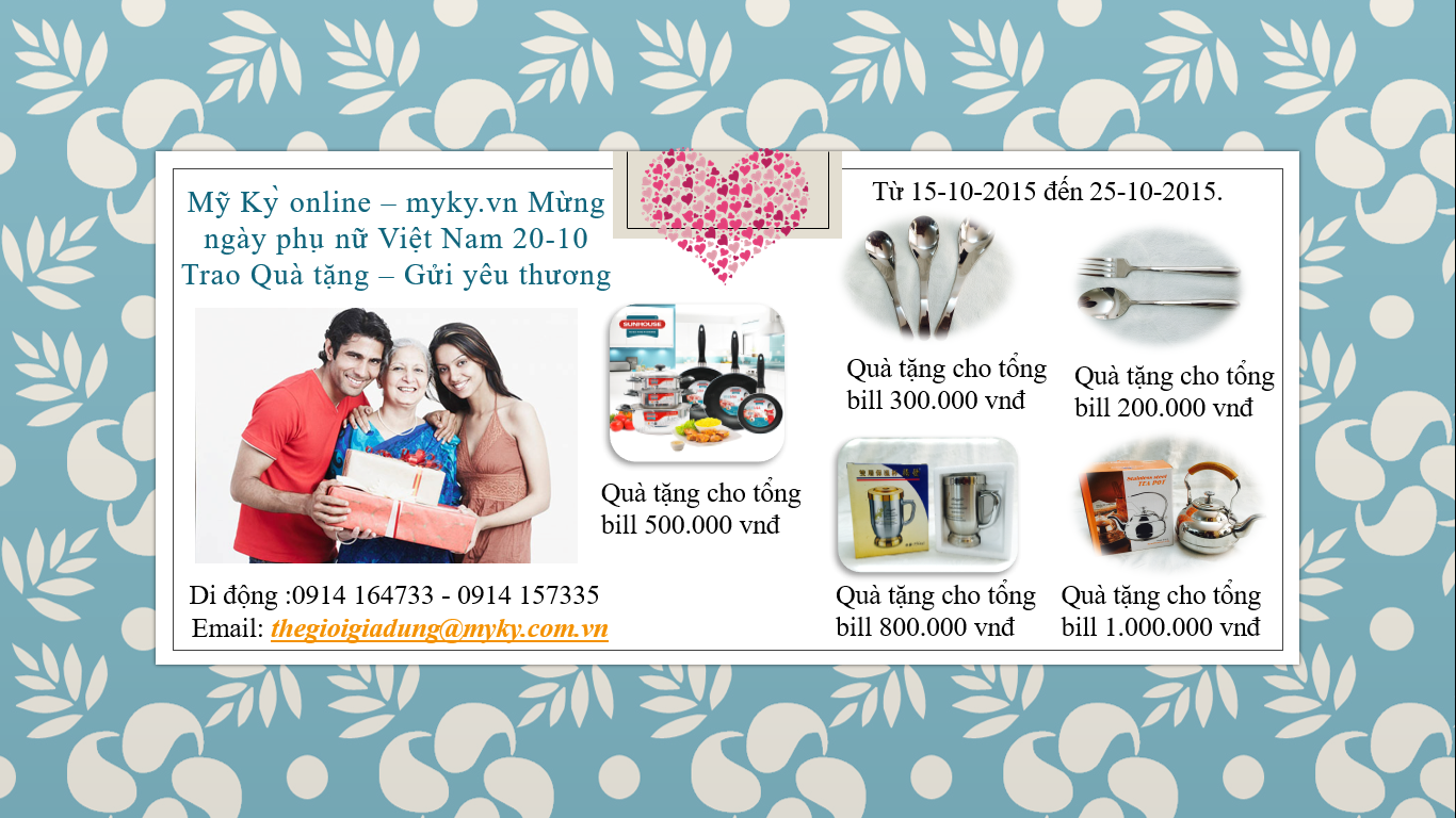 Myky.vn online Mừng ngày phụ nữ Việt Nam - Trao quà tặng gửi yêu thương