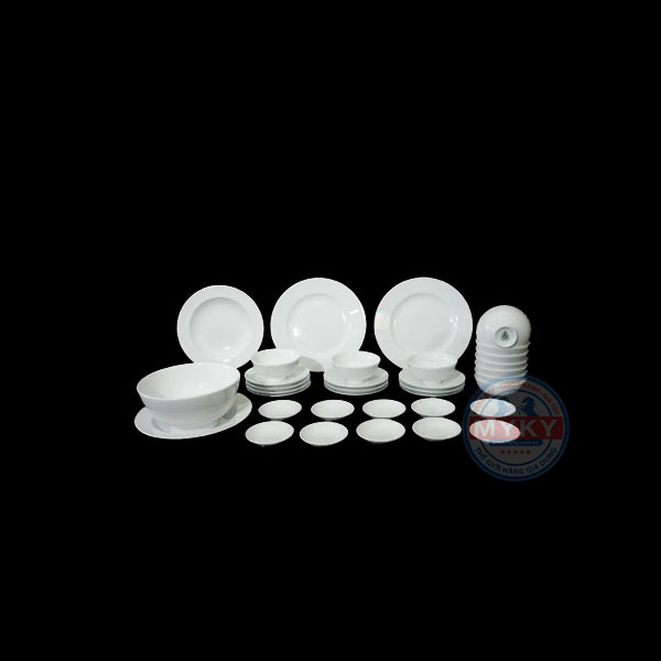 BỘ BÀN ĂN JASMINE TRẮNG 35SP