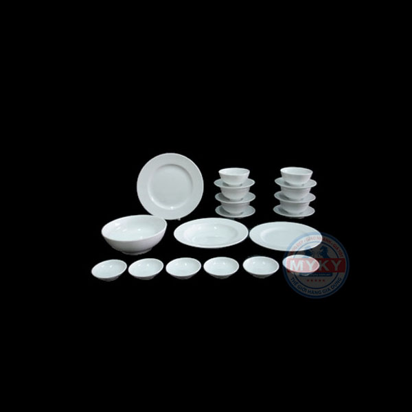 BỘ BÀN ĂN JASMINE TRẮNG 22SP