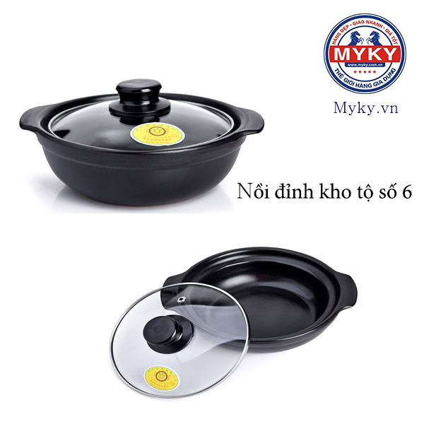 Nồi đỉnh kho tộ số 6