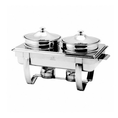 BUFFET 2 NỒI SOUP CHỮ NHẬT CHÂN INOX AT771L83-2