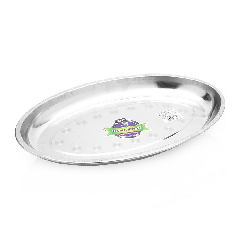 Dĩa hột xoài inox bèo Hùng Phát 35cm