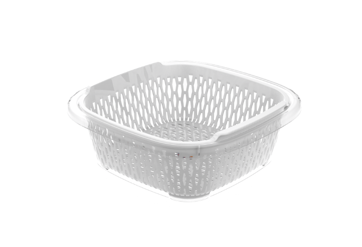 Bộ Thau Rổ Vuông 2T4 DUY TÂN